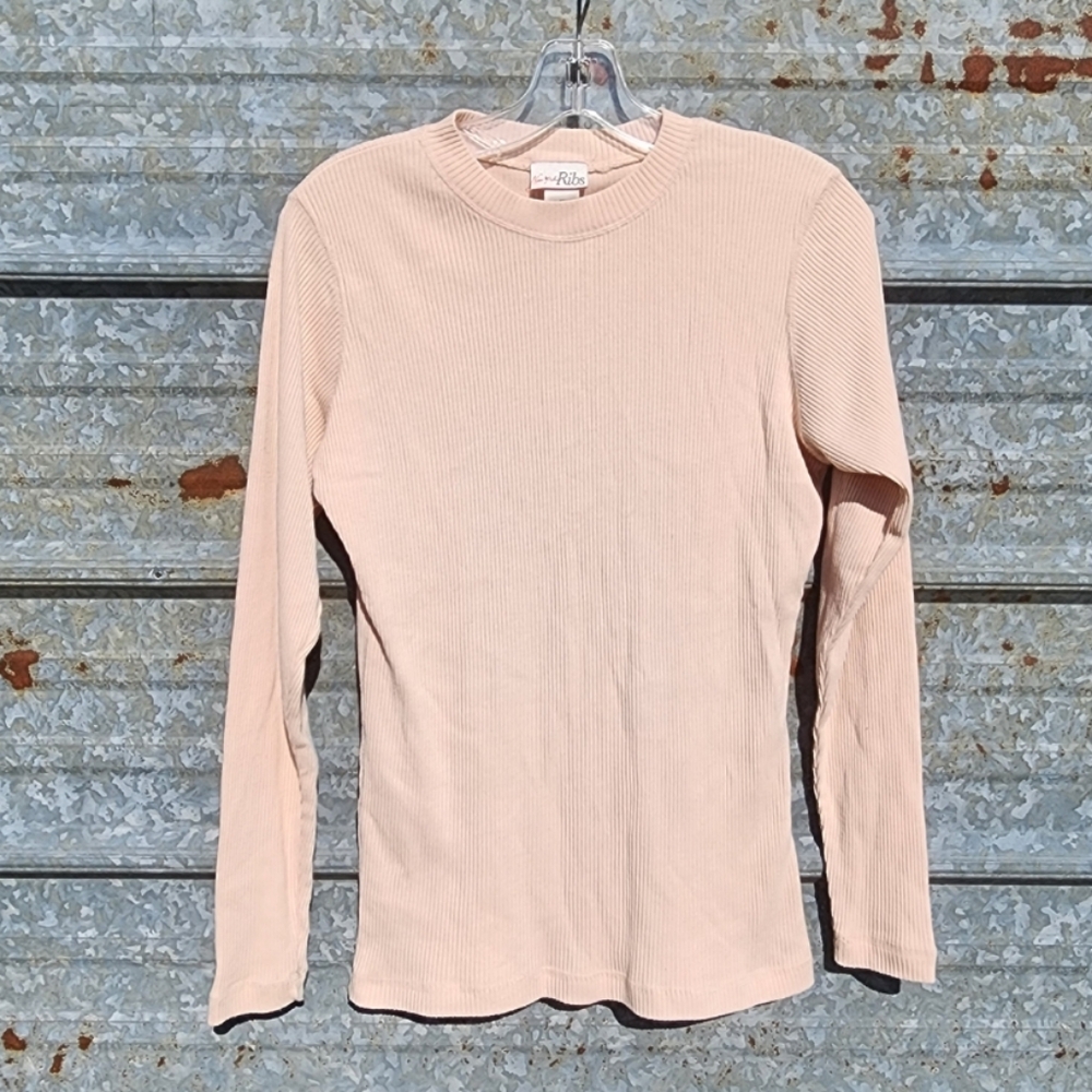Beige Long Sleeve New York Ribs Shirt
